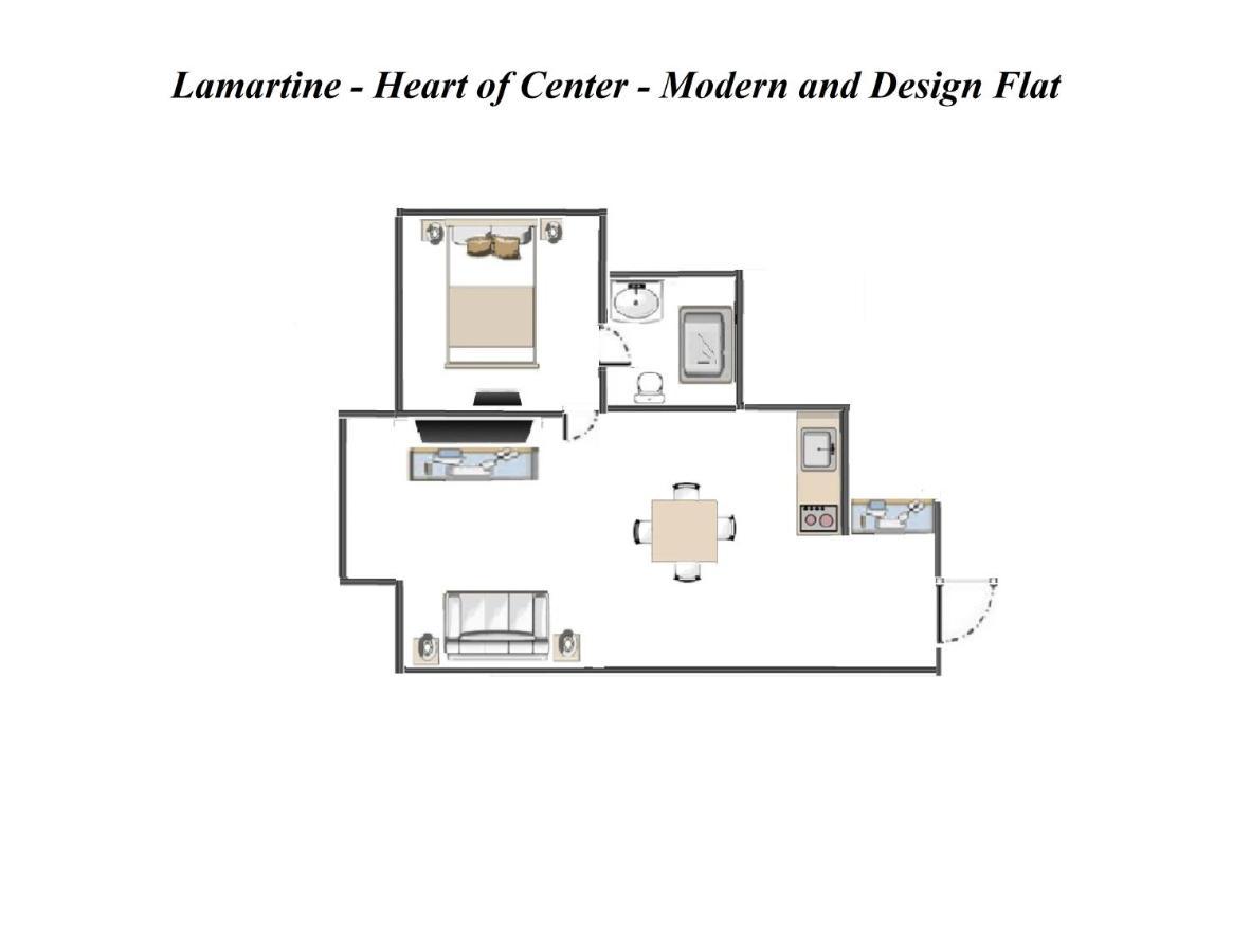 ניס Lamartine- Heart Of Center- Modern And Design Flat מראה חיצוני תמונה